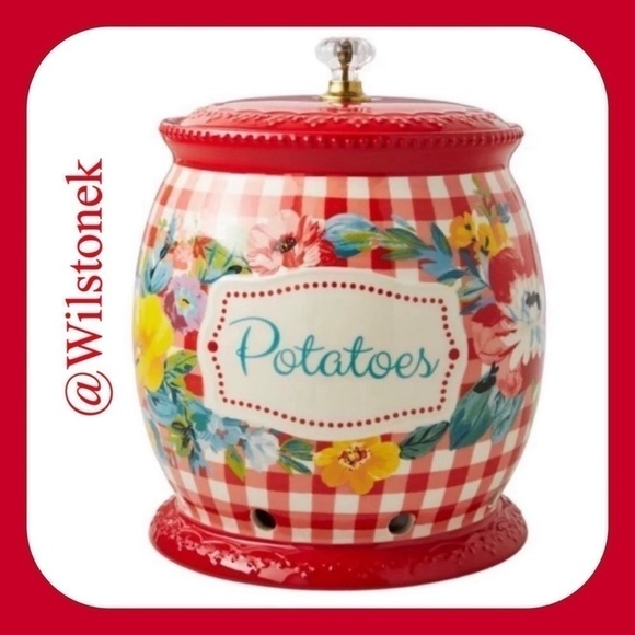 The Pioneer Woman Sweet Romance
8.5-inch Ceramic Potato Keeper with Lid: - Picture 1 of 6